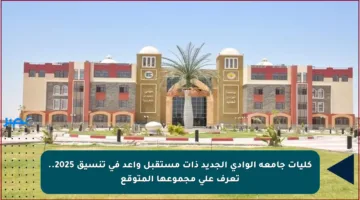 كليات جامعة الوادي الجديد ذات مستقبل واعد في تنسيق 2025.. تعرف على مجموعها المتوقع